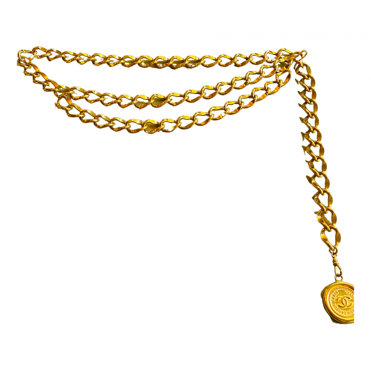 Belt Chanel Gold size M International 